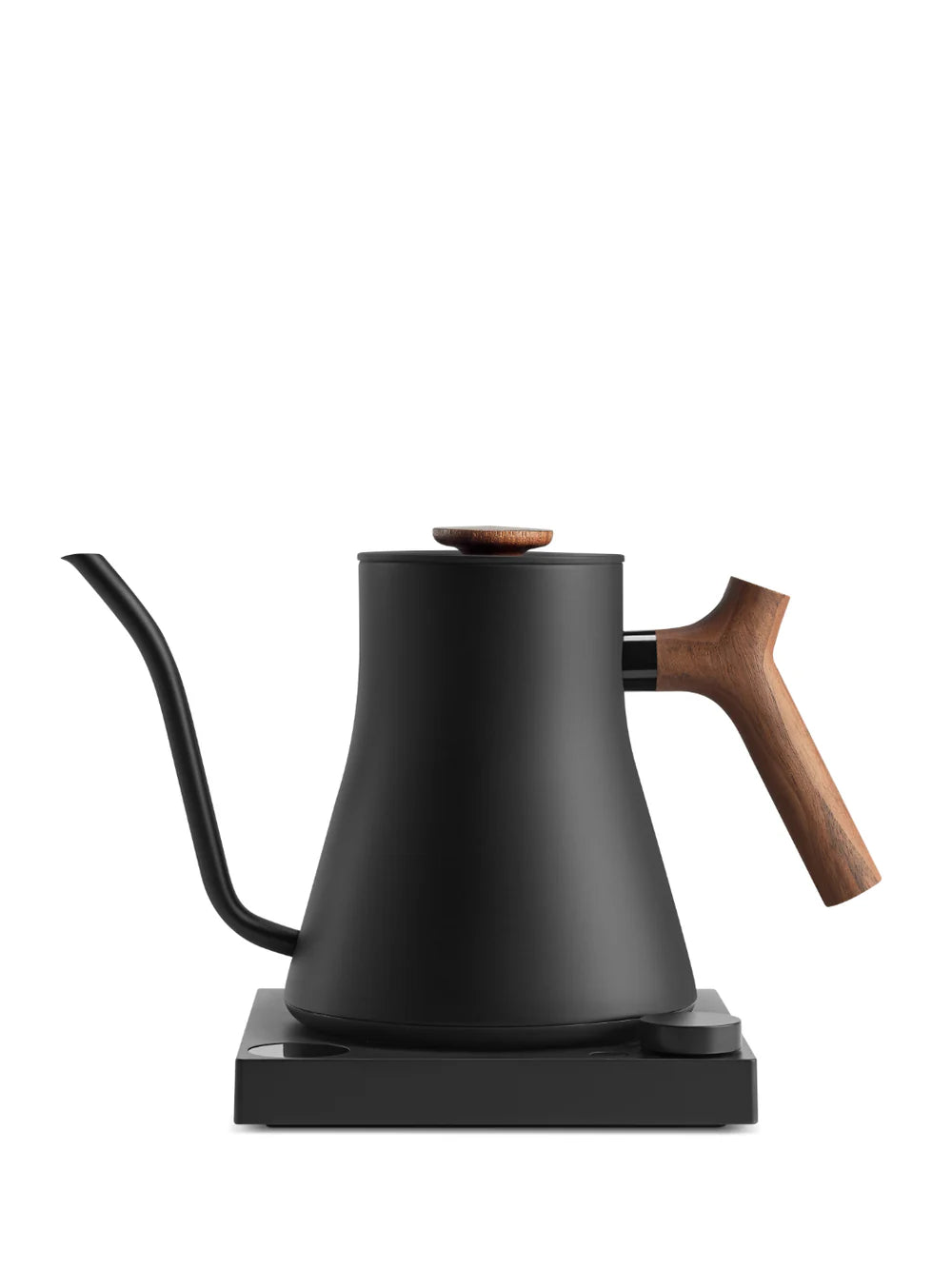 Fellow Stagg EKG Pro Electric Gooseneck Kettle - Matte Black with Walnut Handle - Perfect for Pour Over Coffee, Tea Brewing & Home Barista Use