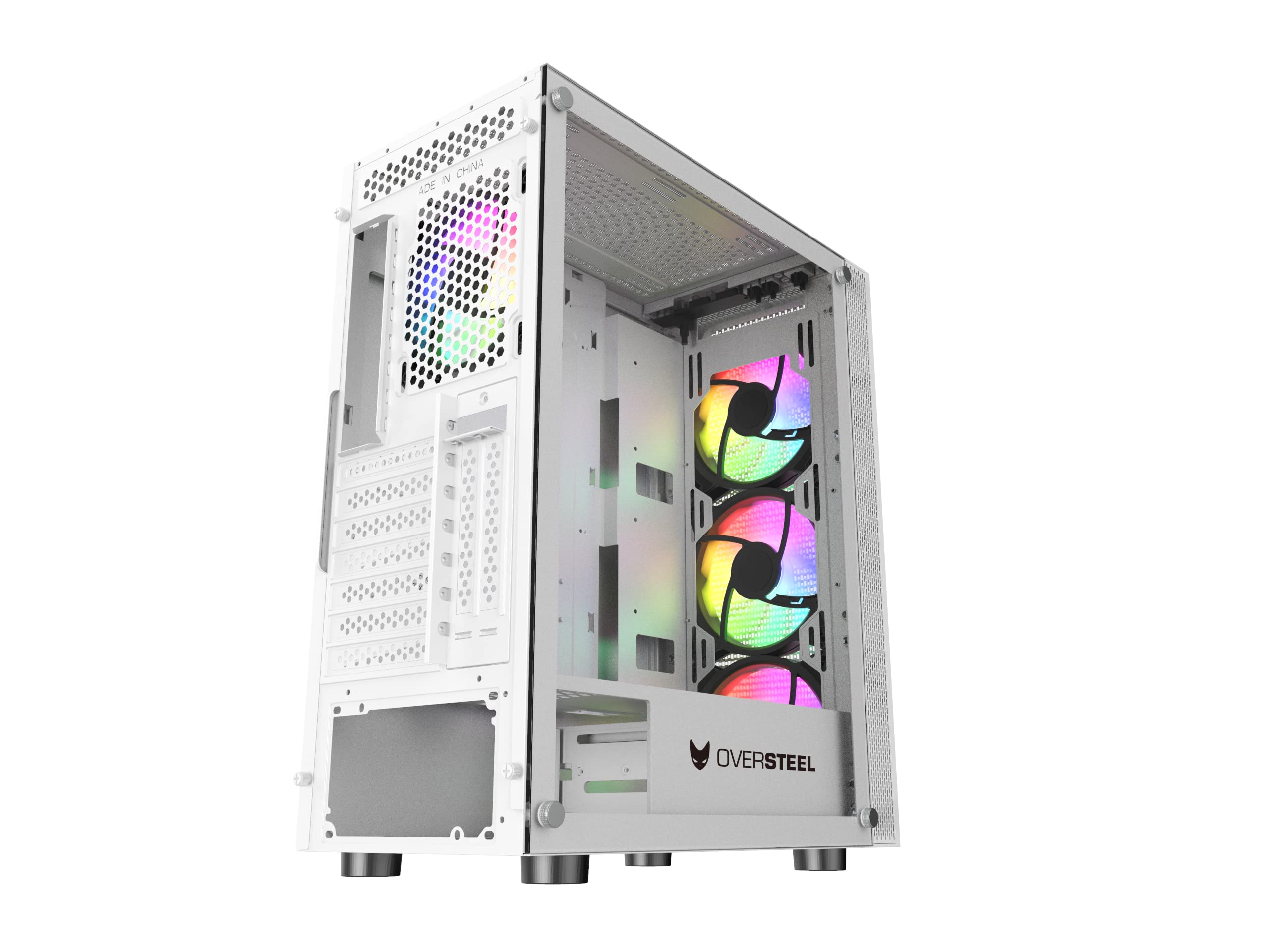 Premium Azurite Mid-Tower PC Gaming Case - High Airflow Tempered Glass Design for Custom Gaming Rigs | Perfect for Esports, Streaming & VR Gaming Setups