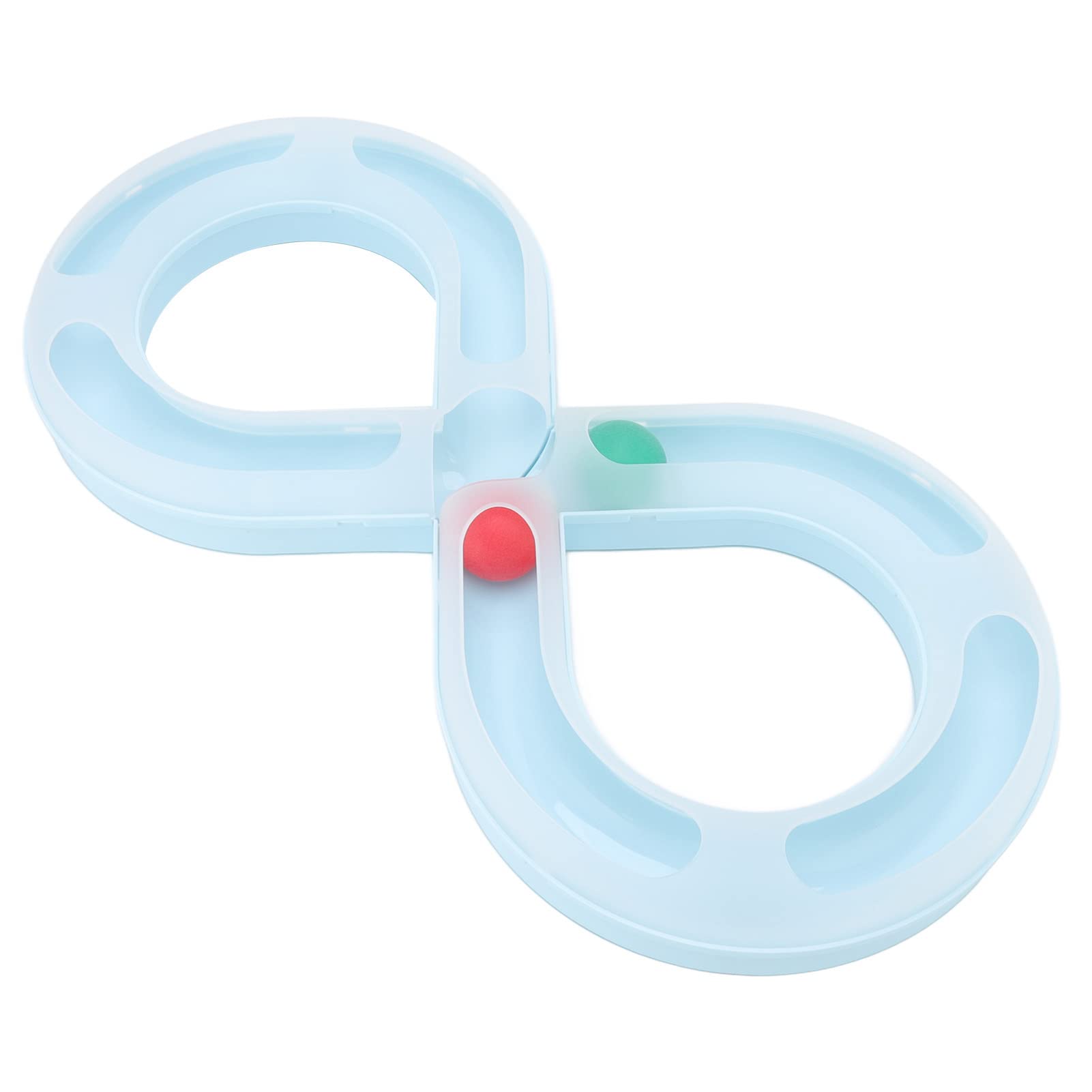 SWOQ Interactive Cat Track Ball Toy - Fun Kitten Play Toy with Rolling Ball for Indoor Cats - Perfect for Exercise & Mental Stimulation