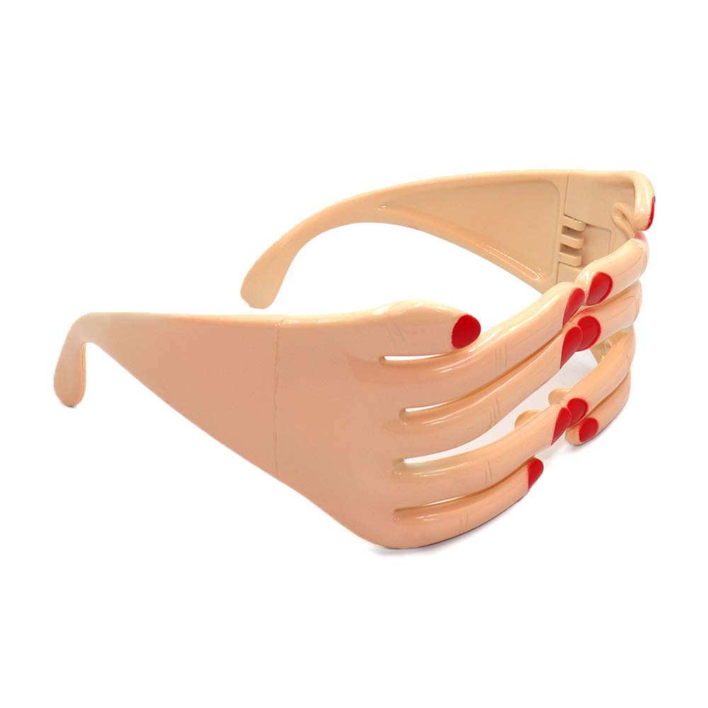 Funny Finger Shaped Glasses - Novelty Costume Eyewear for Men & Women | Perfect for Birthday Parties, Halloween, and Cosplay Events