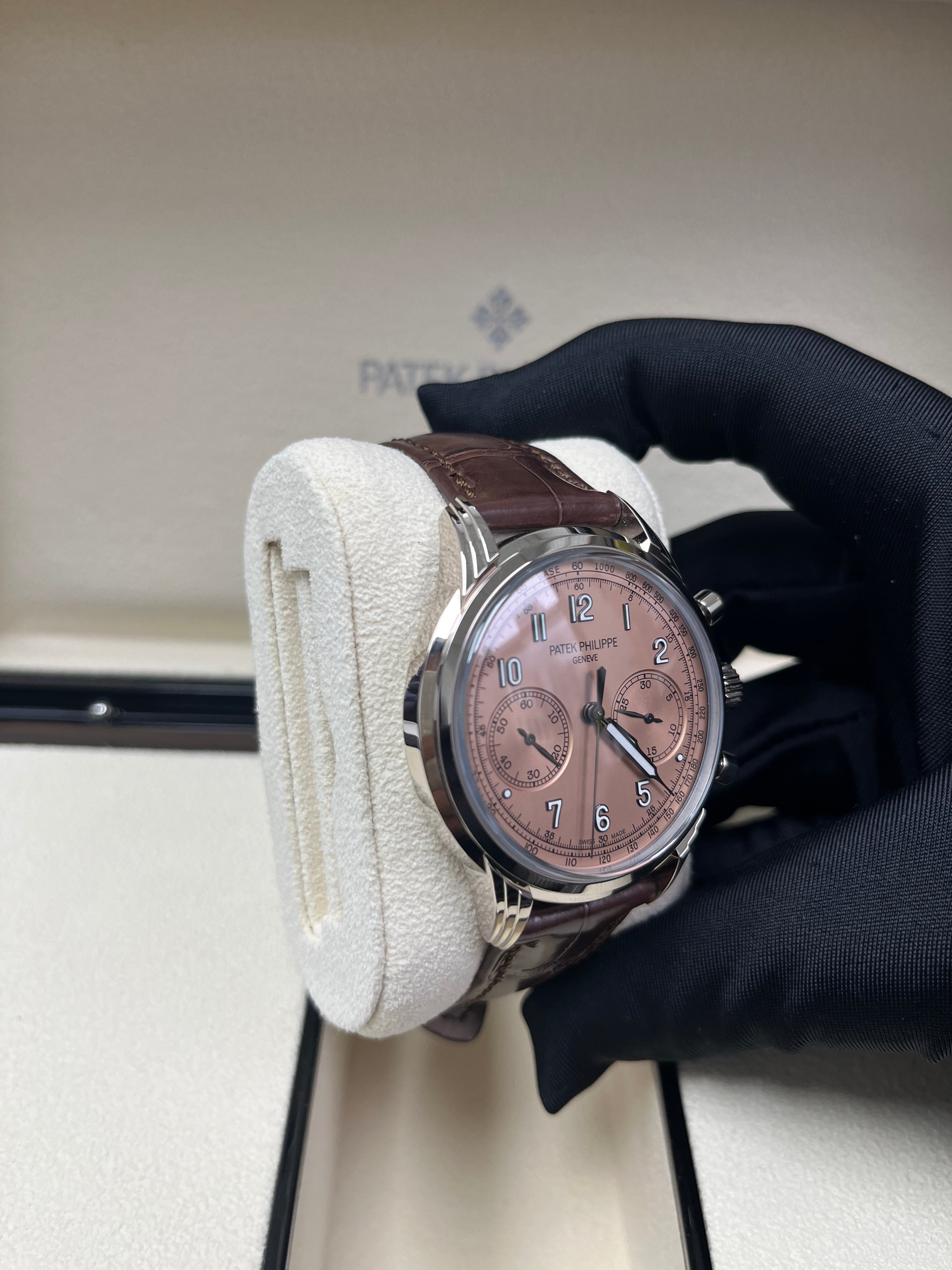 Patek Philippe Complications Salmon Dial 18K White Gold Men's Watch 5172G-010 | Luxury Dress Watch for Business & Formal Occasions