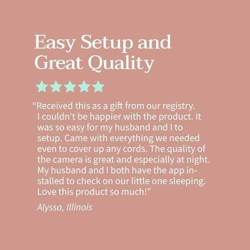Owlet Smart Baby Monitor Camera - HD Video, Night Vision, 2-Way Audio, Motion & Sound Alerts for Home Nursery Security - Perfect for Newborns, Infants & Toddlers