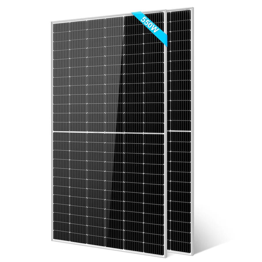 SunGoldPower 550W Monocrystalline PERC Solar Panel - High Efficiency Solar Module for Home, RV, Boat & Off-Grid Power Systems