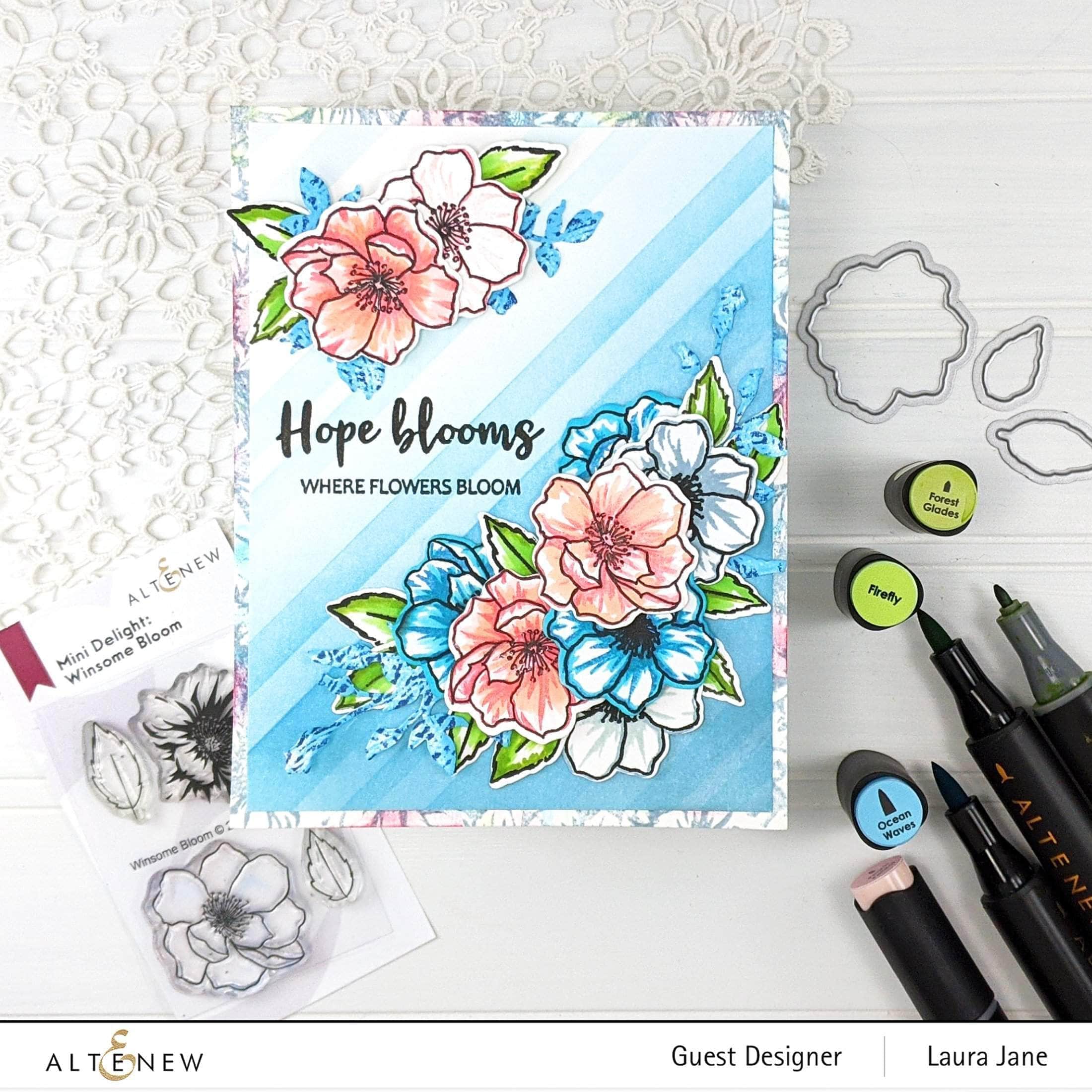 Mini Delight: Winsome Bloom Stamp & Die Set for Card Making, Scrapbooking & DIY Crafts - Perfect for Handmade Greeting Cards, Journals & Paper Projects