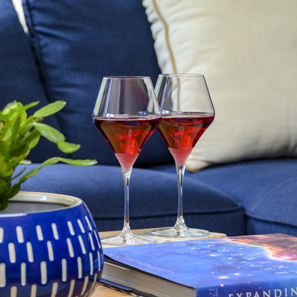 Vintage Mid Century Modern 17oz Cocktail Glass Set - 12 Pack Stemmed Martini Glasses for Wine, Cocktails & Entertaining - Perfect for Home Bar, Dinner Parties & Gifts