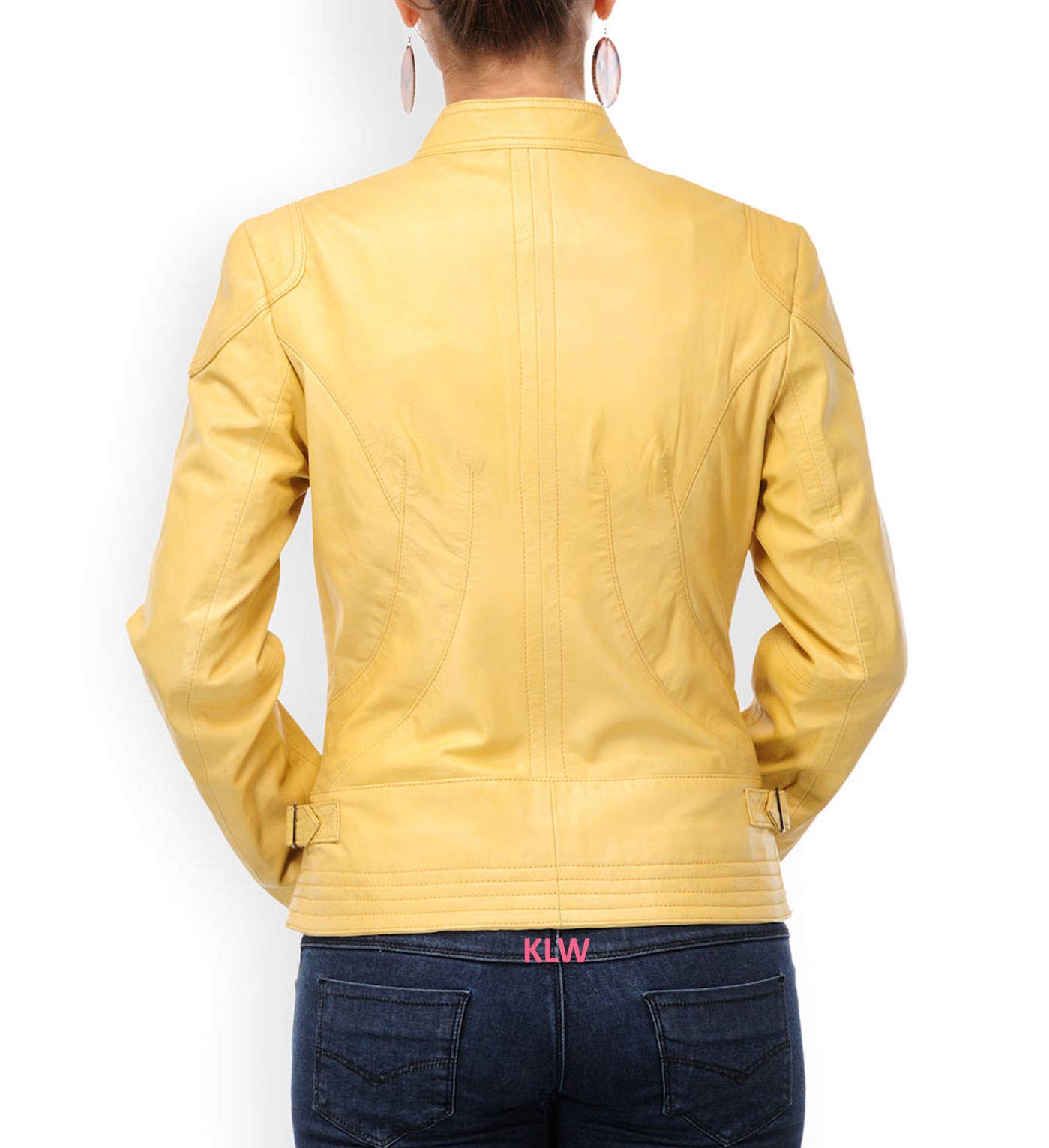 Women's Real Leather Motorcycle Jacket - Stylish Quilted Bomber Biker Jacket for Women (Brown) | Perfect for Riding, Casual Outfits & Outdoor Adventures
