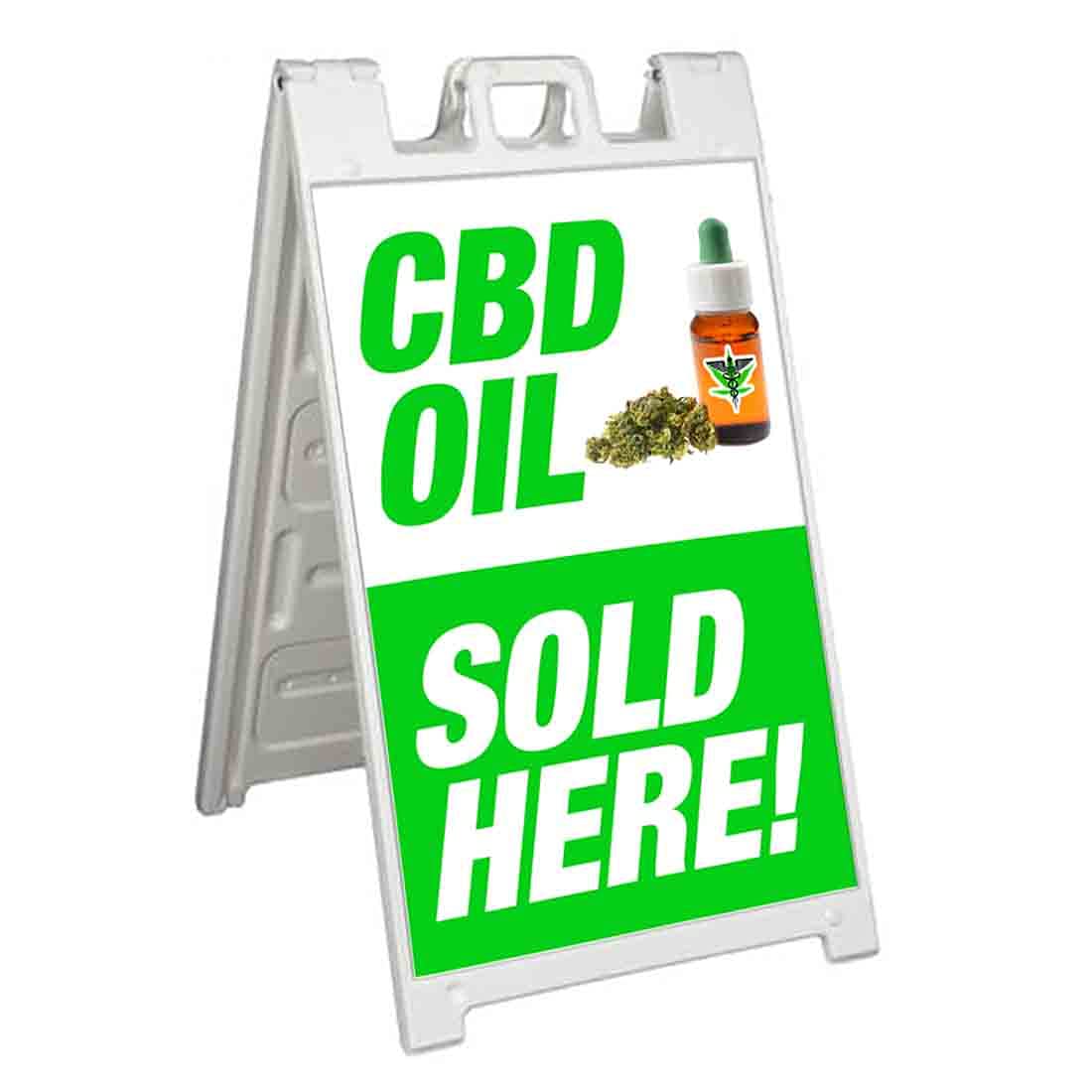 Premium CBD Oil A-Frame Signicade 24