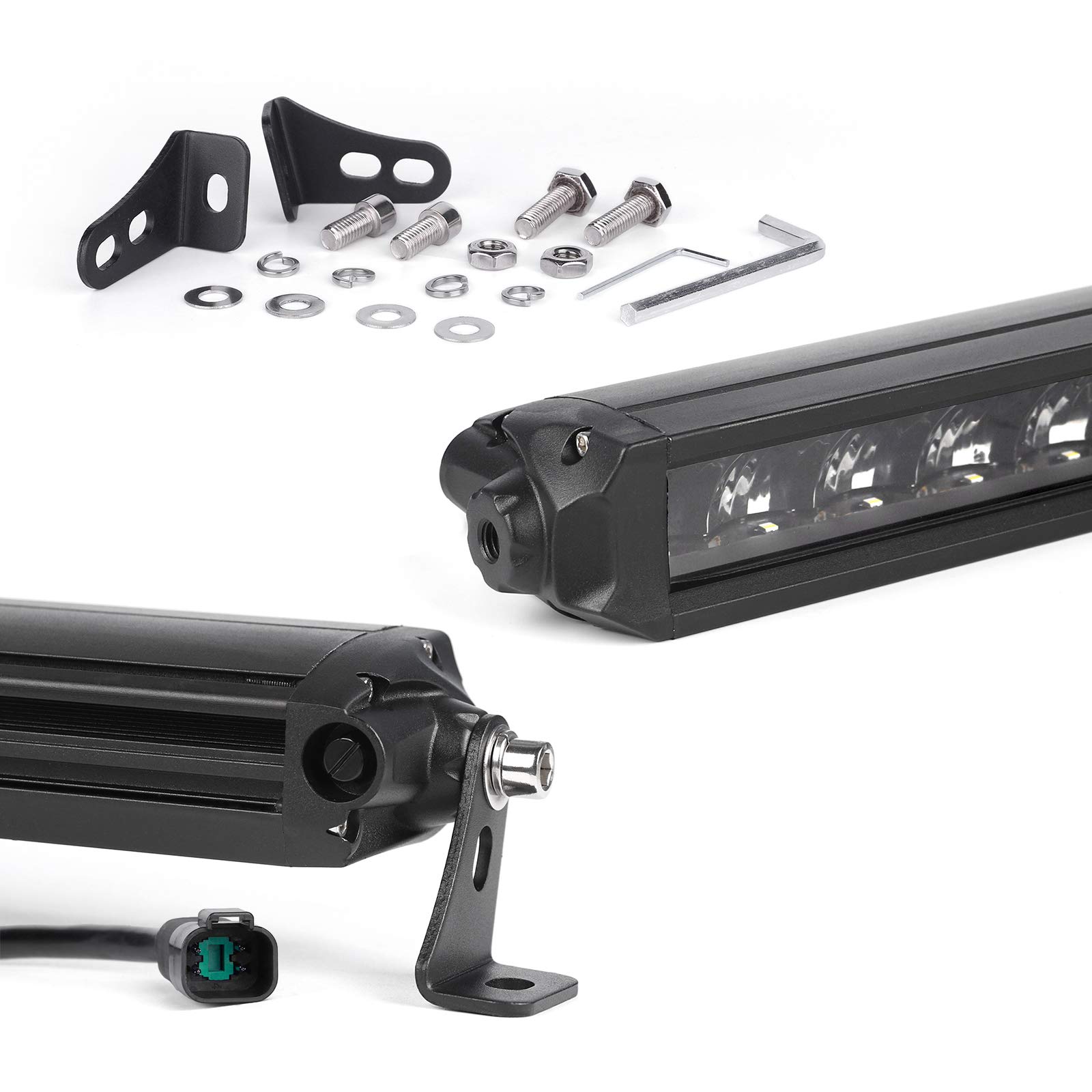 XKGLOW 20-Inch 2nd Generation Razor Light - High Beam, Driving, Fog & Strobe Combo with Wire & Switch - Perfect for Off-Road, Trucks & Emergency Vehicles