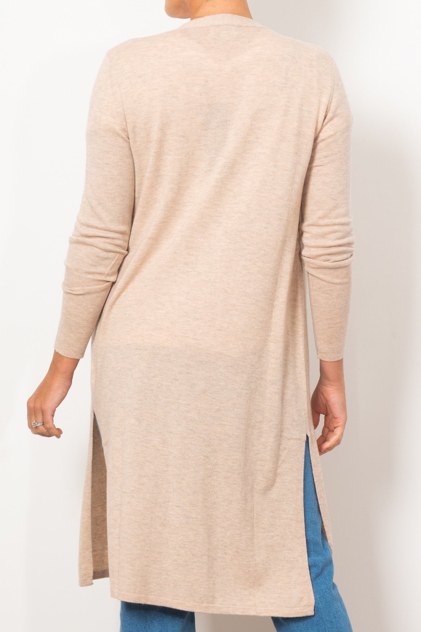 Bridge & Lord Women's Longline Cardigan Sweater - Soft Knit Open Front Wrap for Office, Casual & Layering