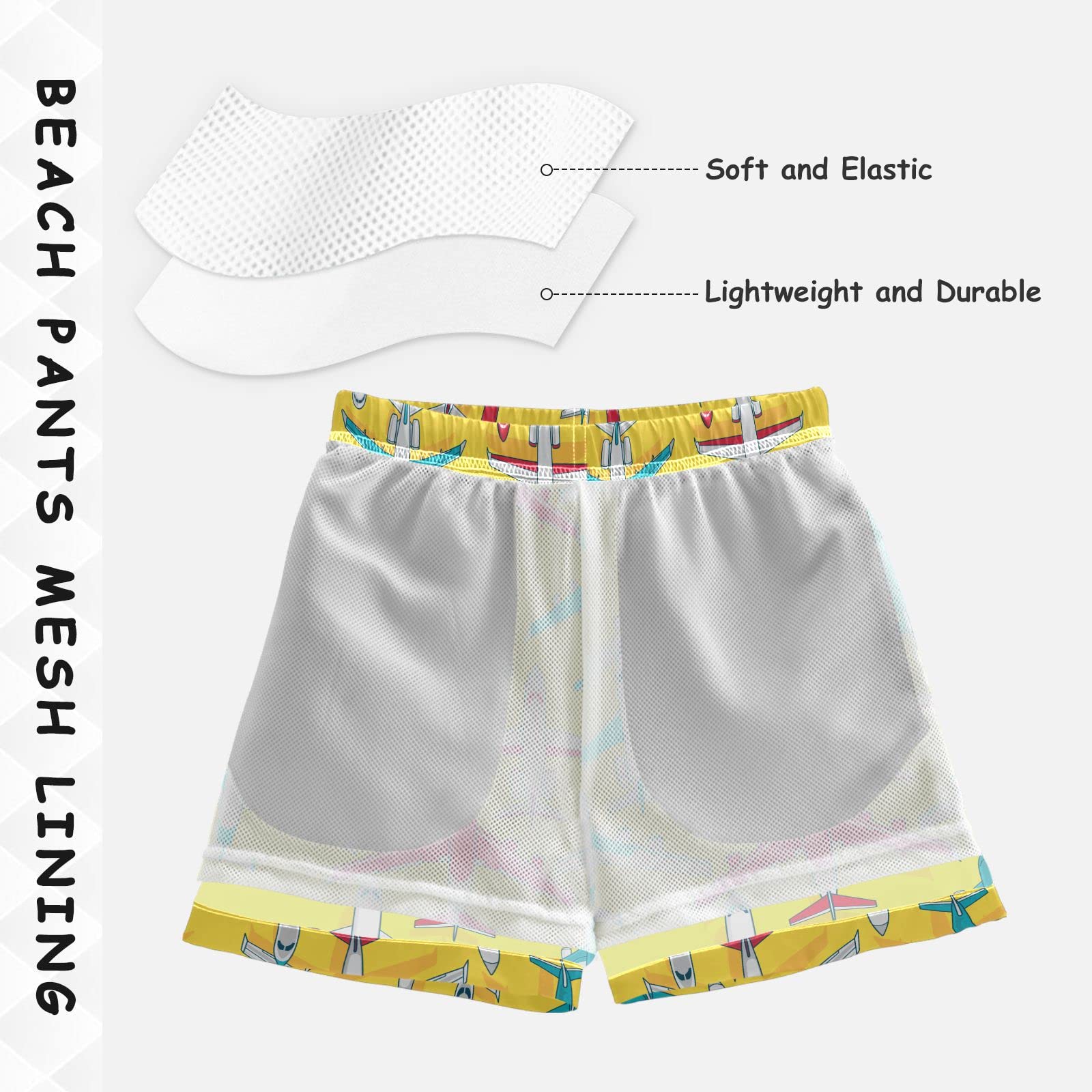 Cute Crab Print Boys Swim Trunks - Toddler Swim Board Shorts for Kids | Beach, Pool & Summer Water Play Outfit