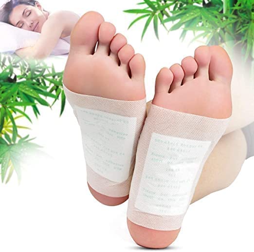 NVD Detox Foot Patches - Natural Bamboo Vinegar & Ginger Foot Pads for Cleansing, Toxin Removal & Foot Pain Relief (20 Pads) | Stress Relief & Better Sleep Solution for Home Spa & Wellness Routine