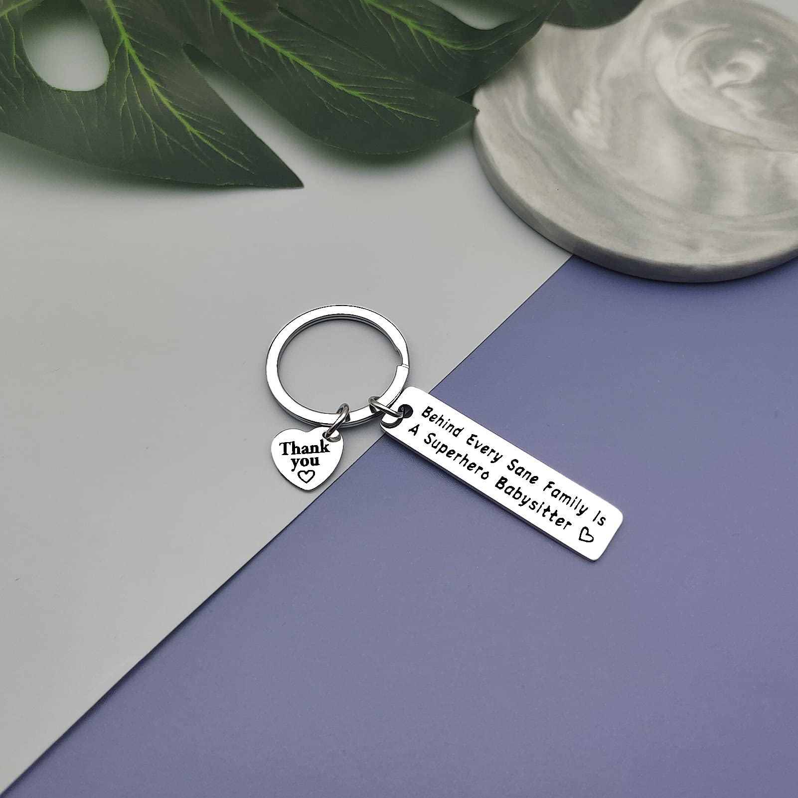 Best Nanny Ever Keychain - Thoughtful Babysitter Appreciation Gift Jewelry for Daycare, Nurse & Caregiver | Perfect Birthday, Retirement & Thank You Present for Grandma, Nanny & Childcare Workers | Ideal for Teacher Appreciation Week, Mother's Day & Special Occasions
