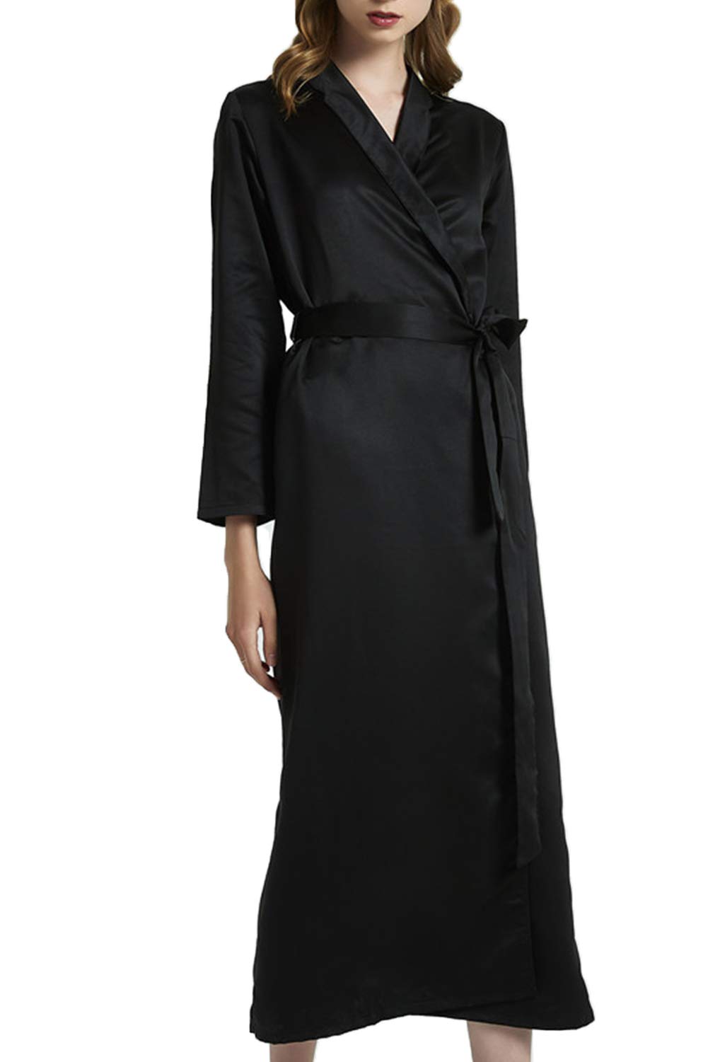 Silky Women's Kimono Robe - Soft Sleepwear for Night & Lounge