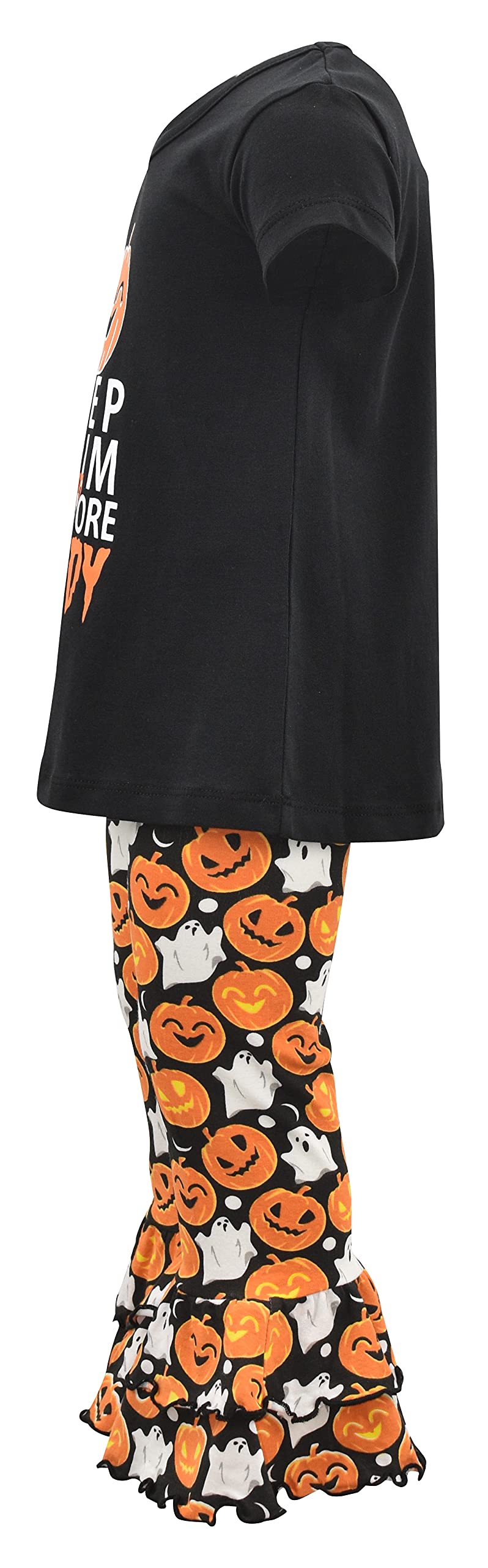 Girls 2-Piece Ruffle Leggings & Shirt Set - Toddler Outfit for Play & Dress-Up