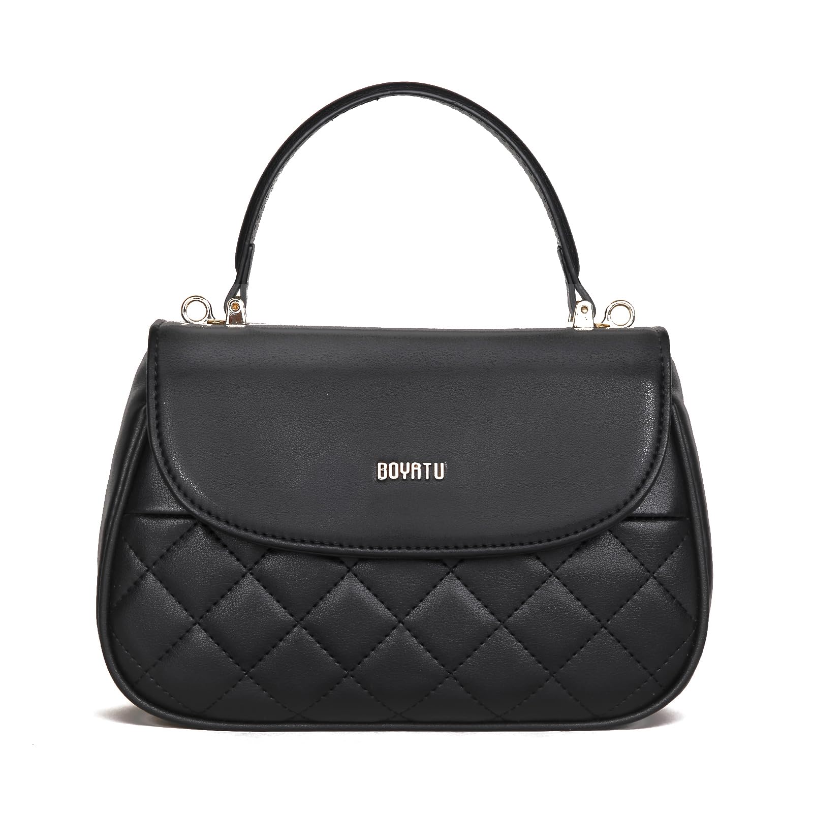 Genuine Leather Satchel Purse for Women - Quilted Shoulder Bag with Top Handle, Small Crossbody Purse for Dating, Travel & Everyday Use | Durable & Stylish Women's Handbag