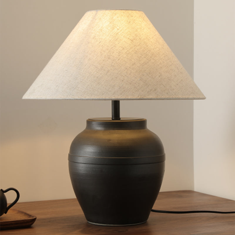 Faris Ceramic Table Lamp - Elegant Home Decor for Living Room, Bedroom & Office - Perfect for Reading, Relaxing & Ambient Lighting