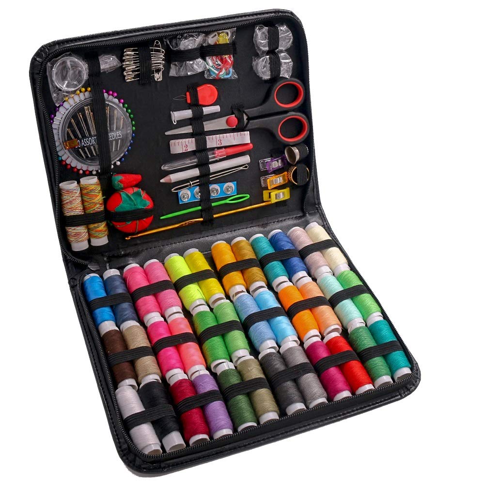 183PCS Premium Sewing Machine Kit with 38 XL Thread Spools - Complete Sewing Supplies for Adults, Beginners & Students - Professional Sewing Accessories for DIY Projects, Clothing Repair & Emergency Kits