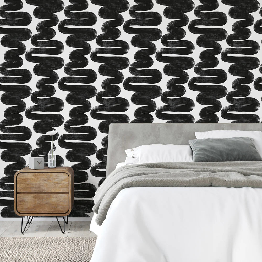 Bobby Berk Wiggle Room Peel and Stick Wallpaper - Removable Self-Adhesive Wallpaper for Bedroom, Nursery & Home Decor