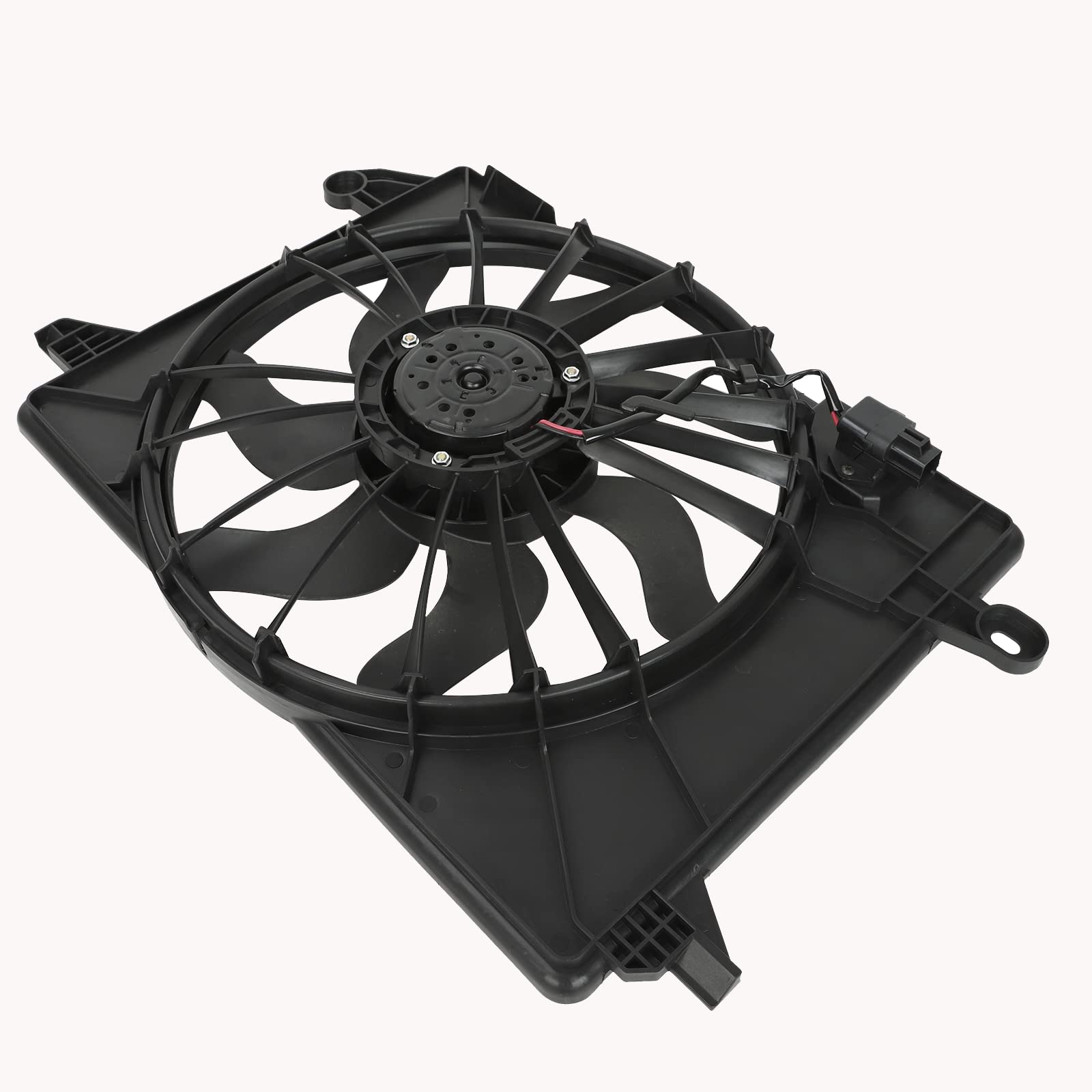 12V AC Radiator Cooling Fan - 7 Blade Push/Pull Type Compatible with Dodge Charger & Challenger (Fits Models: 300 CH3115169, #68050129AA, CH3115169Q, CR67014A) - Perfect for Engine Cooling & Overheating Prevention