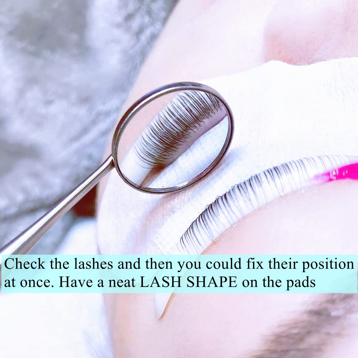 Professional Reusable Metal Lash Lift Tool with Makeup Mirror & Eyelash Separator - Length Marker for Precise Lash Perming - Perfect for Salon & Home Use - Fast Eyelash Perm Stick for Attaching & Combing Lashes - Ideal for DIY Lash Lifts, Beauty Professionals & Makeup Artists