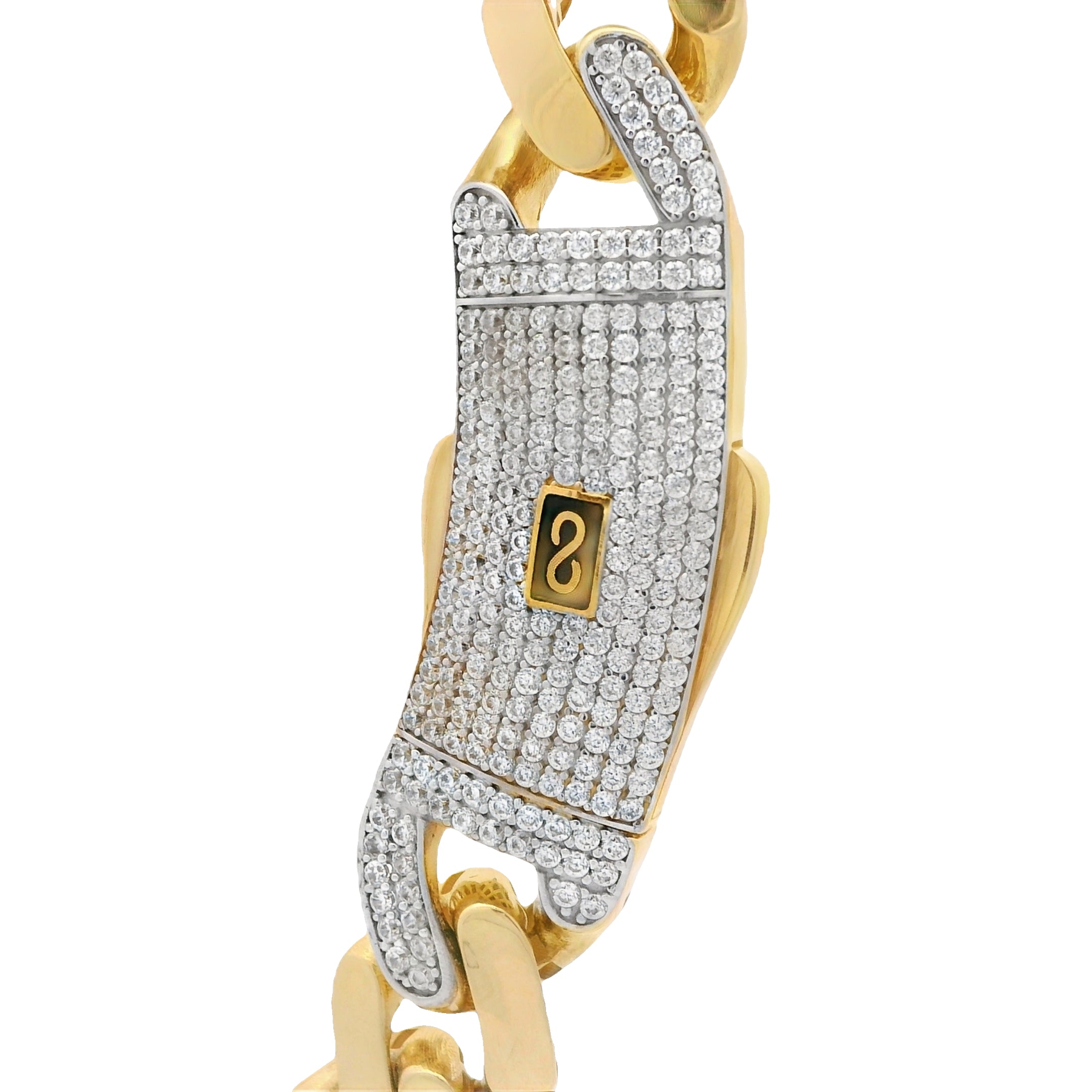 14K Hollow Cuban Monaci Chain Necklace - 12.8mm Width, 22 Inches (55.88cm) - Premium Gold Plated Jewelry for Men - Perfect for Casual Wear, Gifts & Special Occasions