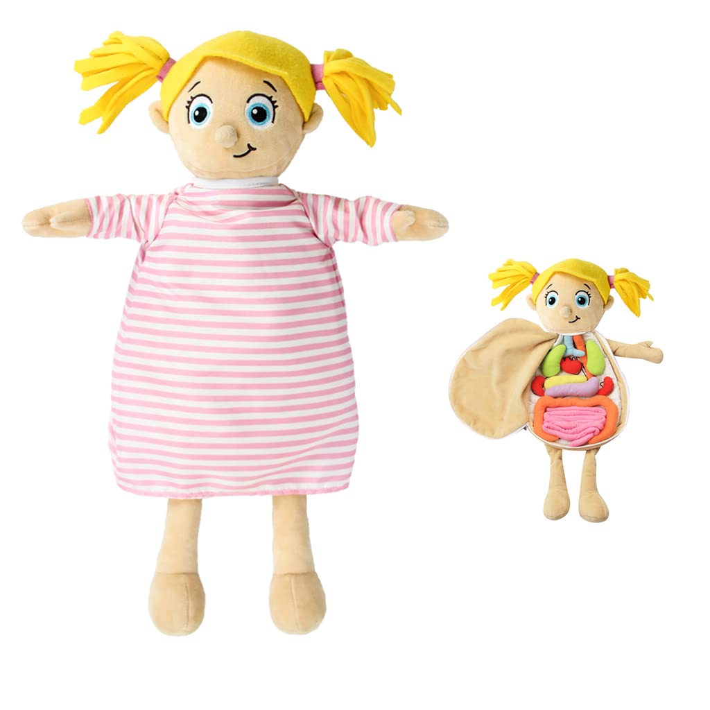 Vocheer Human Body Anatomy Toy for Kids - Montessori Preschool Educational Organ Plush Toy, Science Learning Kit for Students | Body Organ Awareness Teaching Tool for Girls & Boys | Perfect for Homeschooling, Classroom & STEM Education