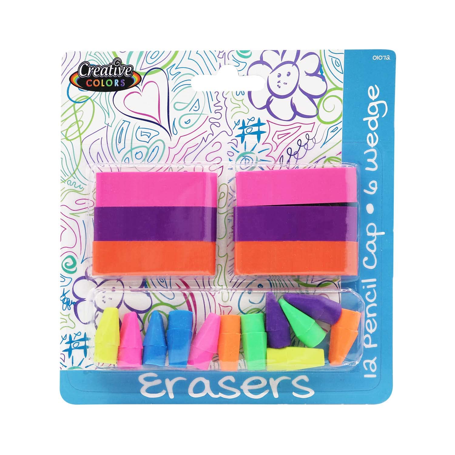 48-Pack Bulk Eraser Sets, 18 per Pack - Premium School & Office Supplies for Students, Teachers & Artists - Perfect for Classrooms, Homework & Sketching