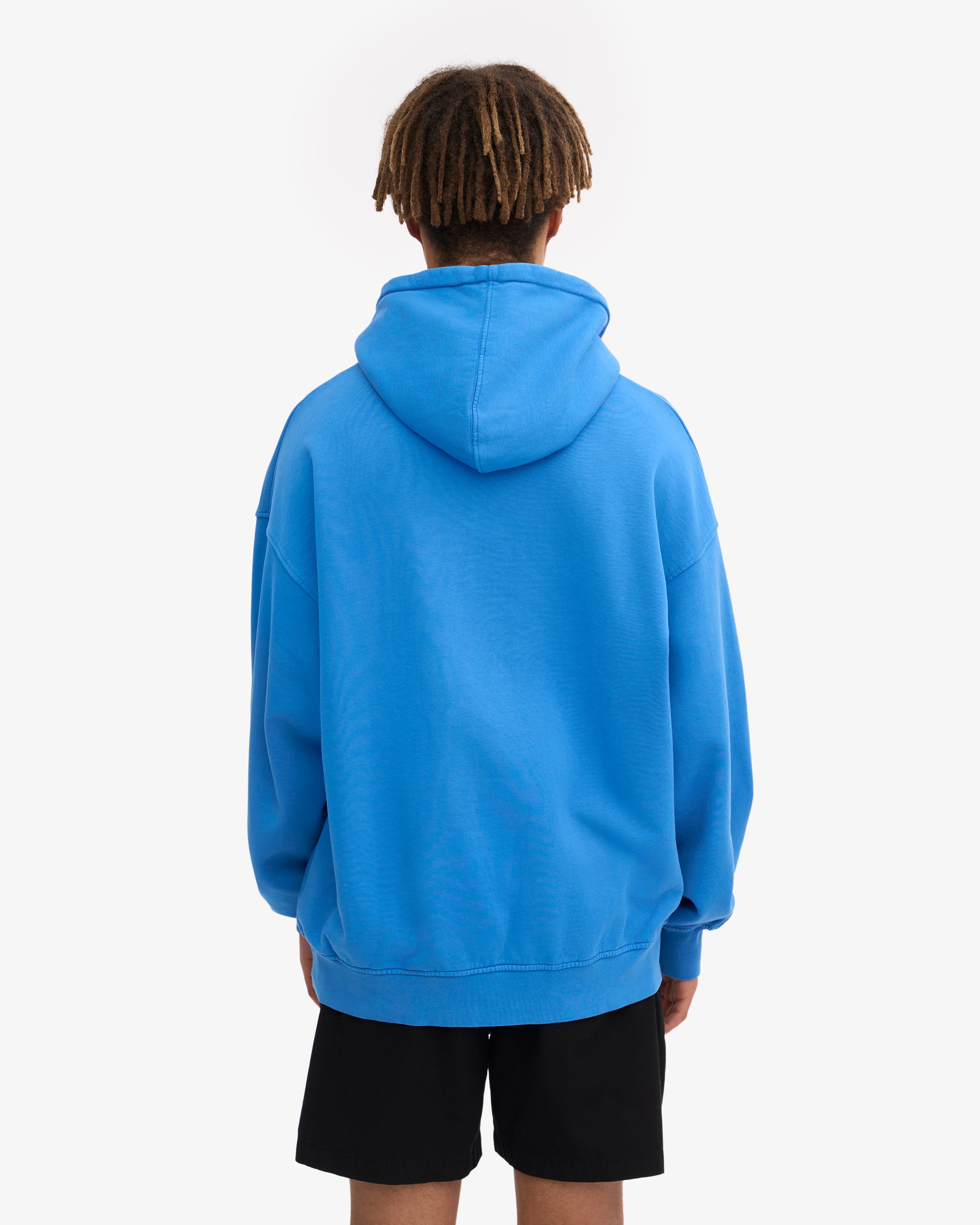 Organic Oversized Hoodie - Pacific Blue | Soft & Comfortable Pullover Sweatshirt for Men & Women | Perfect for Casual Wear, Lounging & Outdoor Activities