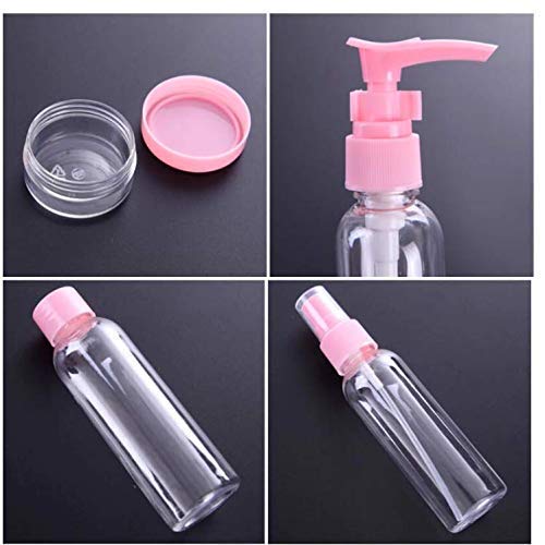 KENEM-X BPA Free Travel Bottles Set for Toiletries - Leak Proof Silicone Containers for Shampoo, Conditioner & Liquids - Compact Travel Accessories for Women & Men - Perfect for Airplane Carry-on & Vacation Essentials