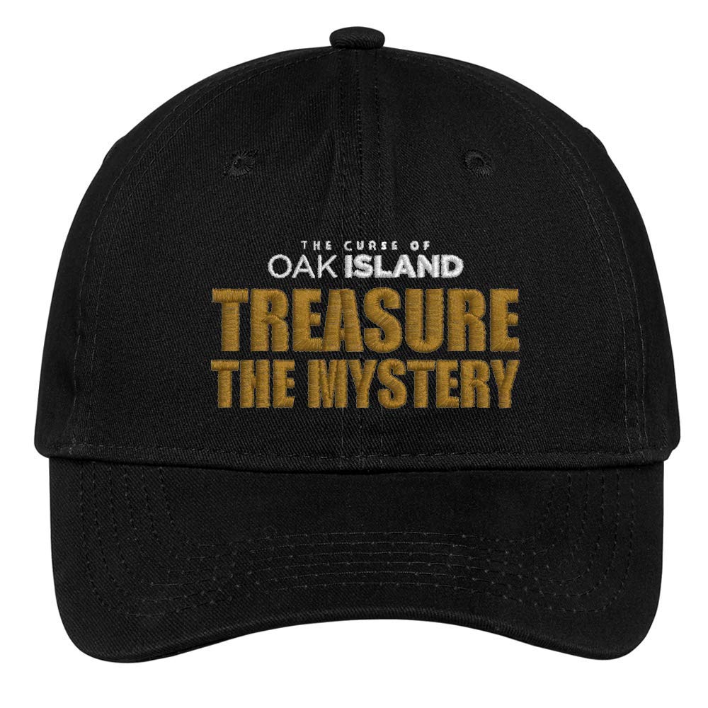 The Curse of Oak Island Mystery Embroidered Hat - Vintage Treasure Hunting Cap for Outdoor Adventures & History Enthusiasts
