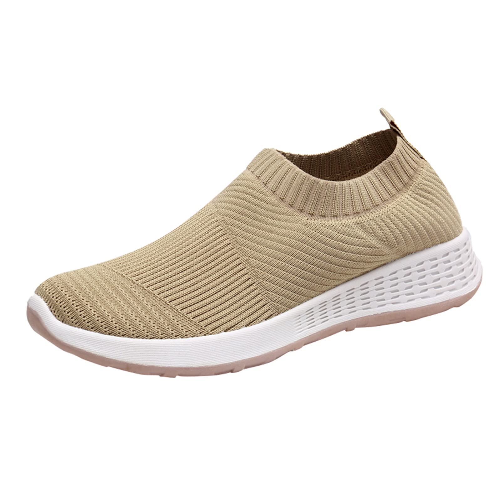 YUHAOTIN Women's Cap-Toe Sneakers 2022 - Breathable Mesh Casual Sports Shoes for Running, Tennis & Fitness | Slip-On Lightweight Trainers for Outdoor, Leisure & Workout
