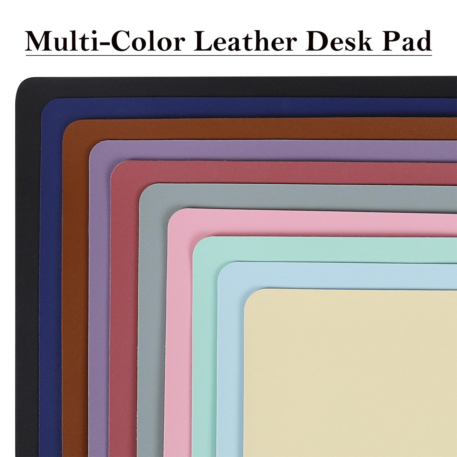 Premium TOWWI PU Leather Desk Pad with Suede Base - 24