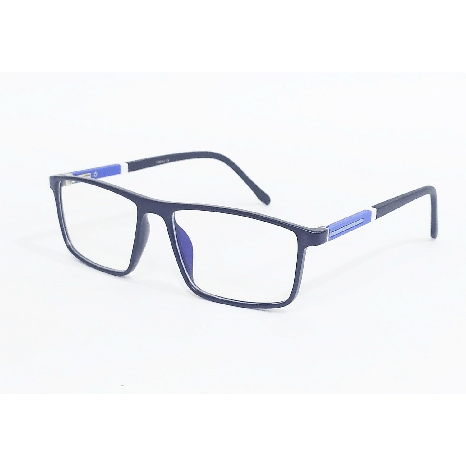 Anti Glare Blue Light Blocking Computer Glasses for Men - Rectangle Frame (66004) - Reduce Eye Strain for Work, Gaming & Screen Time