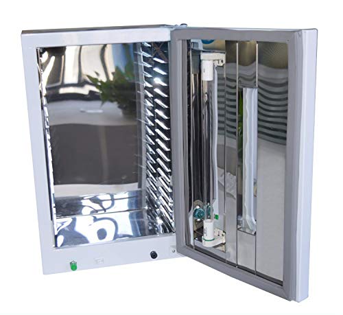 27L Automatic Temperature Control UV Sterilizer Cabinet with 10 Free Plates - Perfect for Baby Bottles, Kitchen Utensils & Medical Tools (Model XS-401)