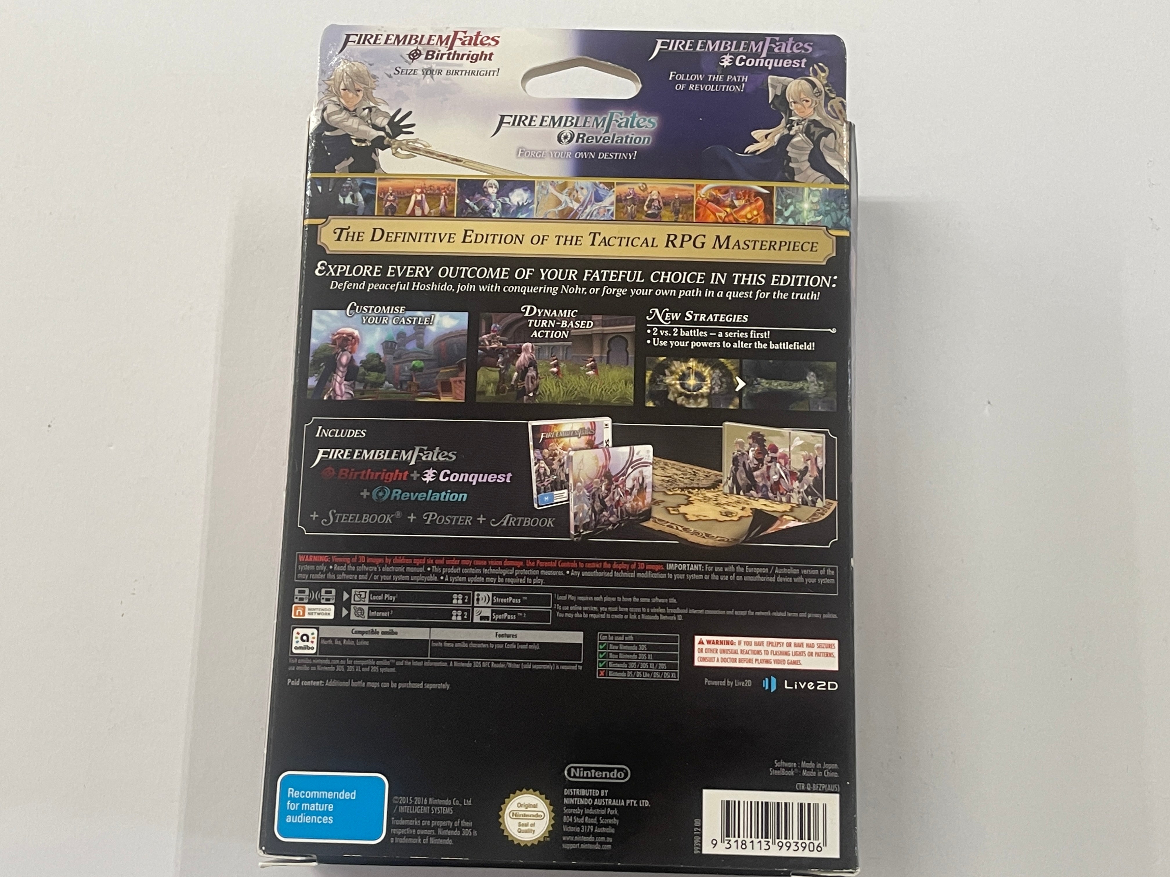 Fire Emblem Fates Limited Edition Box Set - Complete Collectors Bundle (Missing Game) | Nintendo 3DS Exclusive | Perfect for Gamers & Collectors | Gift for Anime & RPG Fans