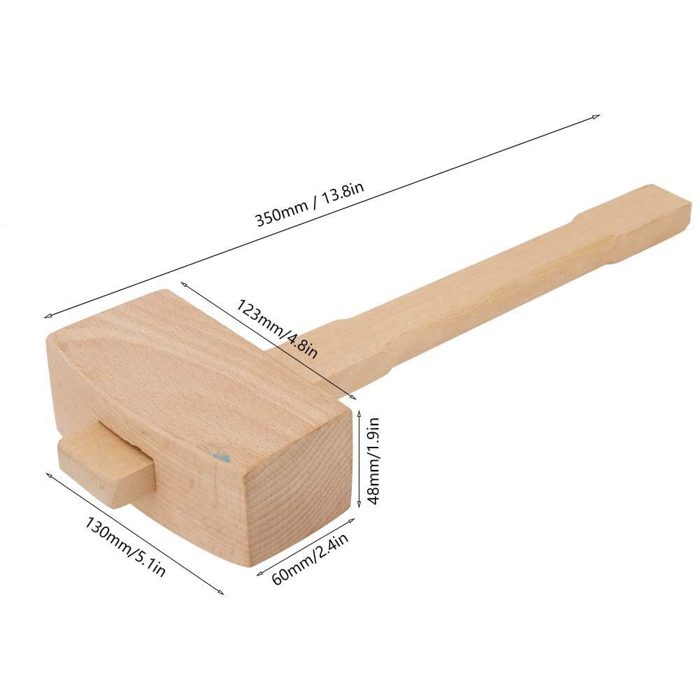 Professional Ergonomic Woodworking Hammer - Heavy Duty Carpenter Hammer with Soft Tones & Strong Impact Resistance for Wood Chiseling, Carving & Fine Woodworking | Perfect for Cabinet Making, Furniture Repair & DIY Wood Projects