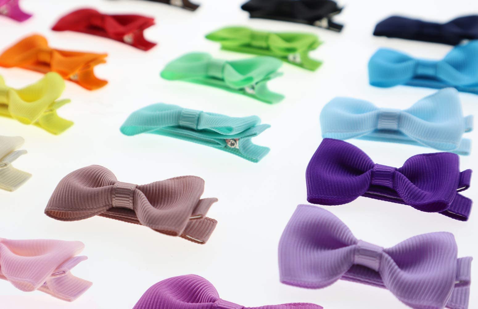 20PCS Baby Hair Clips for Girls - Soft Lined Toddler Barrettes & Small Hair Bows - Newborn Infant Hair Accessories (Perfect for Daily Wear, Parties & Special Occasions)