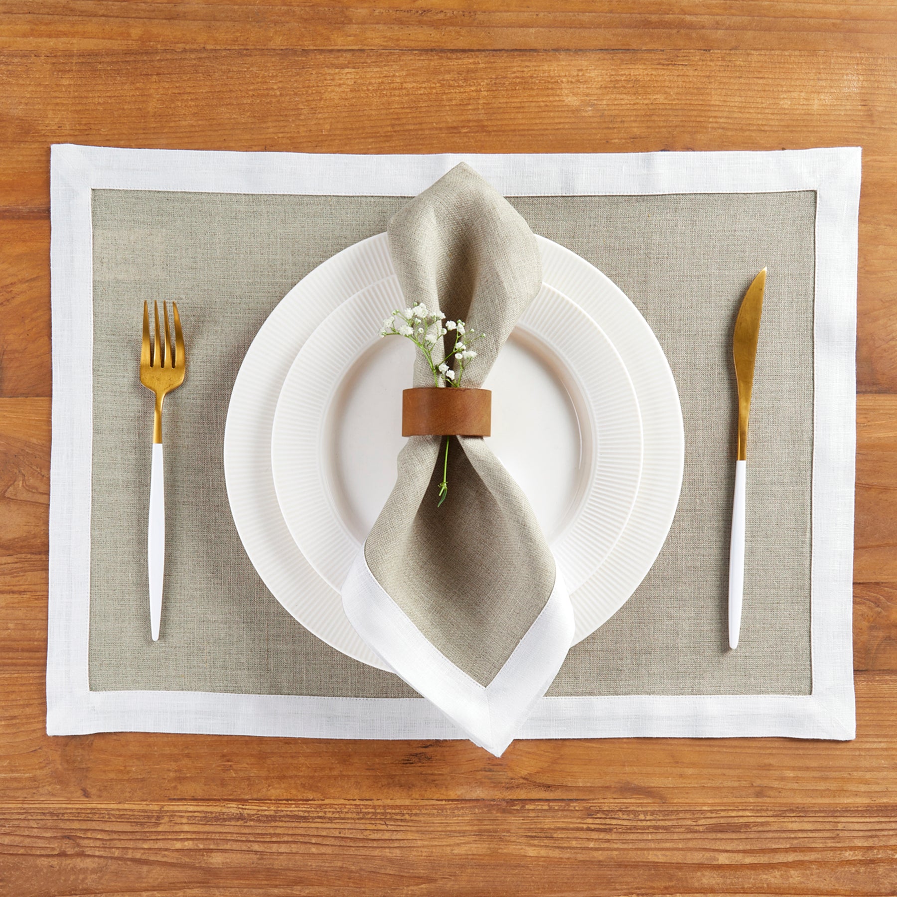 Premium Classic Cotton Napkins - Set of 4 for Elegant Dining, Dinner Parties & Home Decor | Soft, Durable & Washable Table Linens