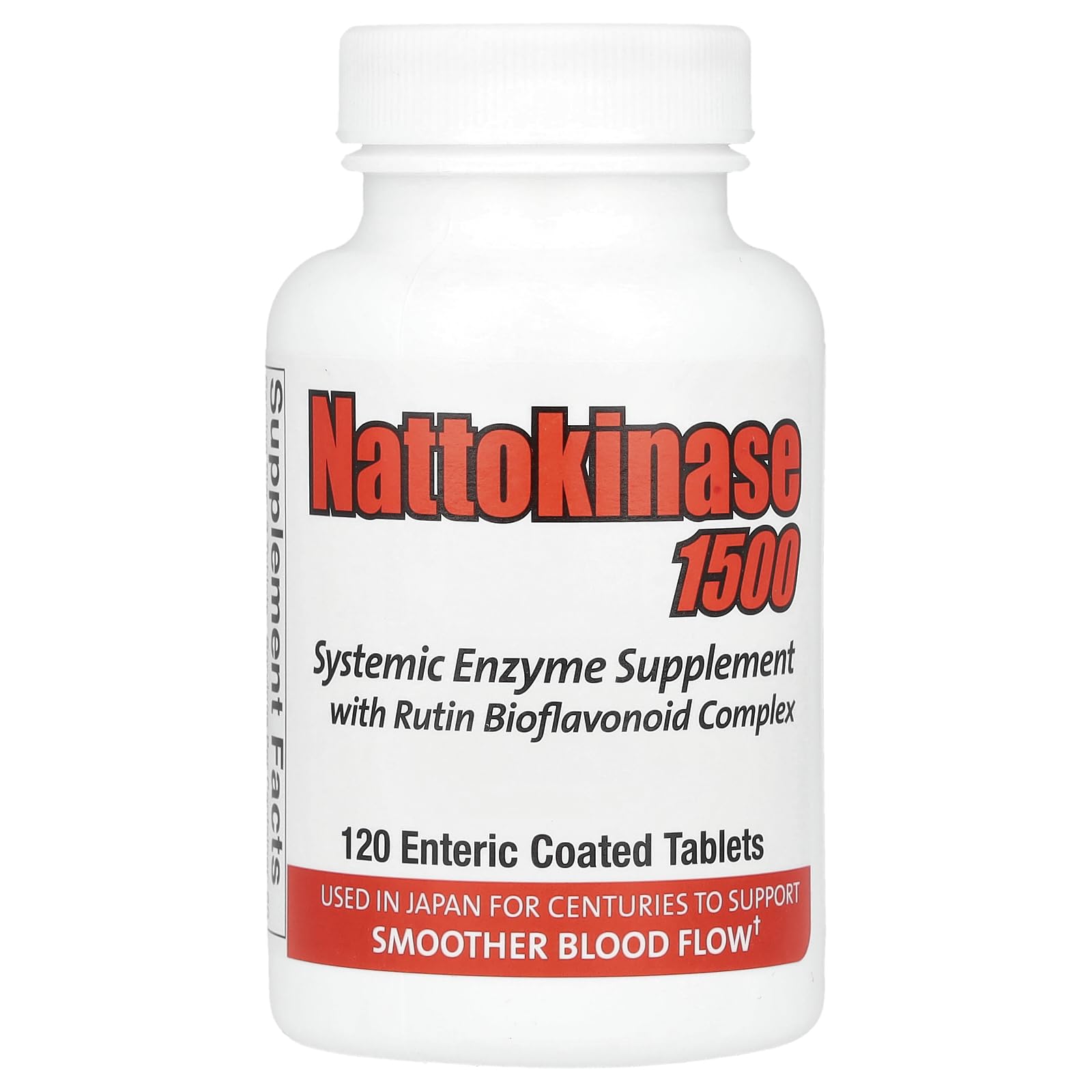 Naturally Vitamins Nattokinase Supplement - 120 Tablets for Heart Health & Blood Circulation Support | Supports Cardiovascular Wellness & Healthy Blood Flow