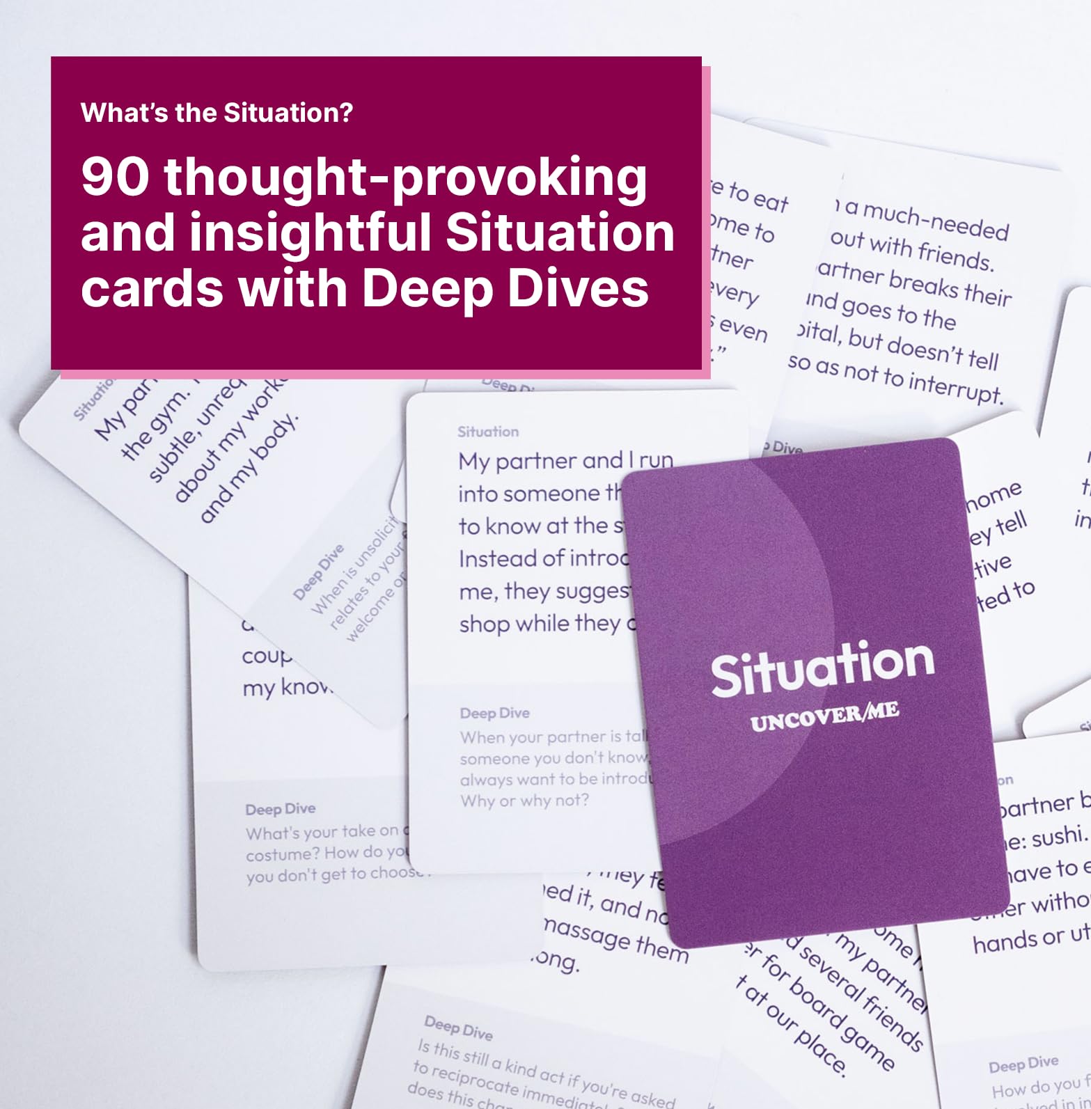Uncover Me: Interactive Adult Card Game for Couples & Friends - Date Night, Party, Communication & Conversation Starter for Intimate Gatherings & Social Events