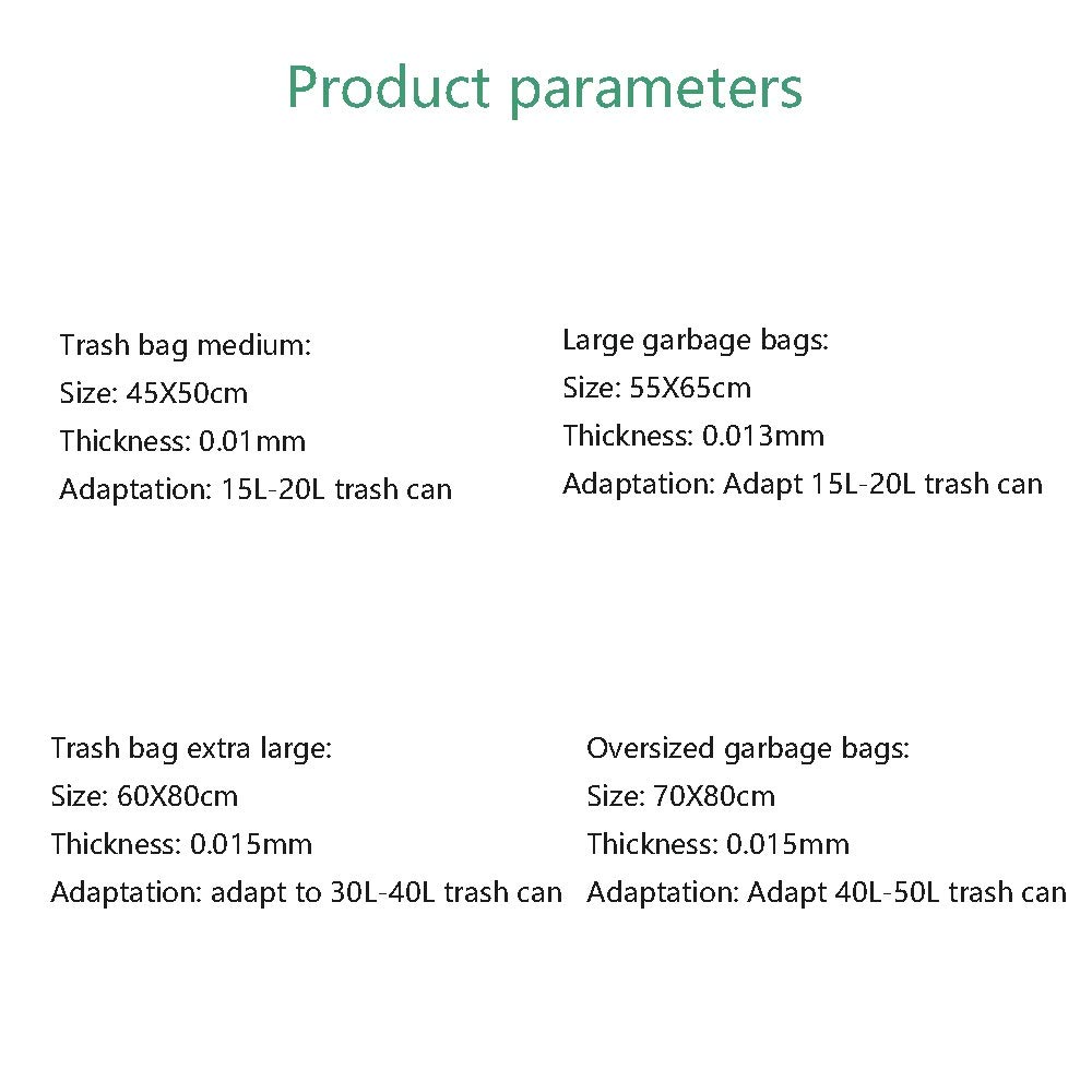Extra Large Trash Bags 40L - Heavy Duty Kitchen Garbage Bags for Household Use, 3/4/5 Roll Pack - Perfect for Oversized Trash Cans, Waste Disposal & Home Cleaning