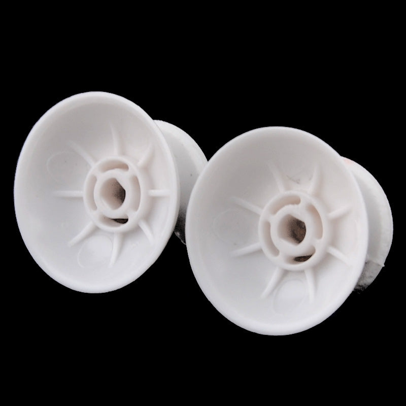 eXtremeRate Solid White Analog Thumbsticks & Buttons Replacement Kit for PS4 Controller (P4J0110Q) - Perfect for Gaming, Repair, and Customization