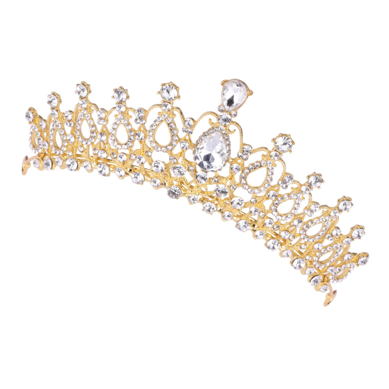 POPETPOP 1pc Vintage Bridal Tiara - Baroque Wedding Crown Headpiece for Women | Bride Headband, Retro Hair Accessory for Bridal Shower, Ceremony & Special Occasions