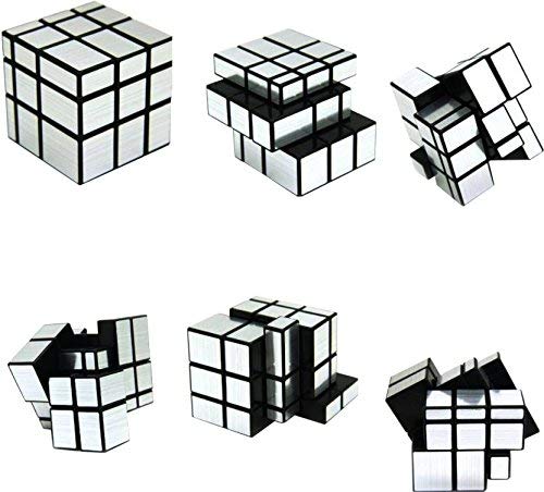 DealBindaas 3x3 Silver Mirror Magic Cube - Stickerless High Speed Puzzle Cube for Kids & Adults - Perfect for Stress Relief, Brain Training & STEM Learning