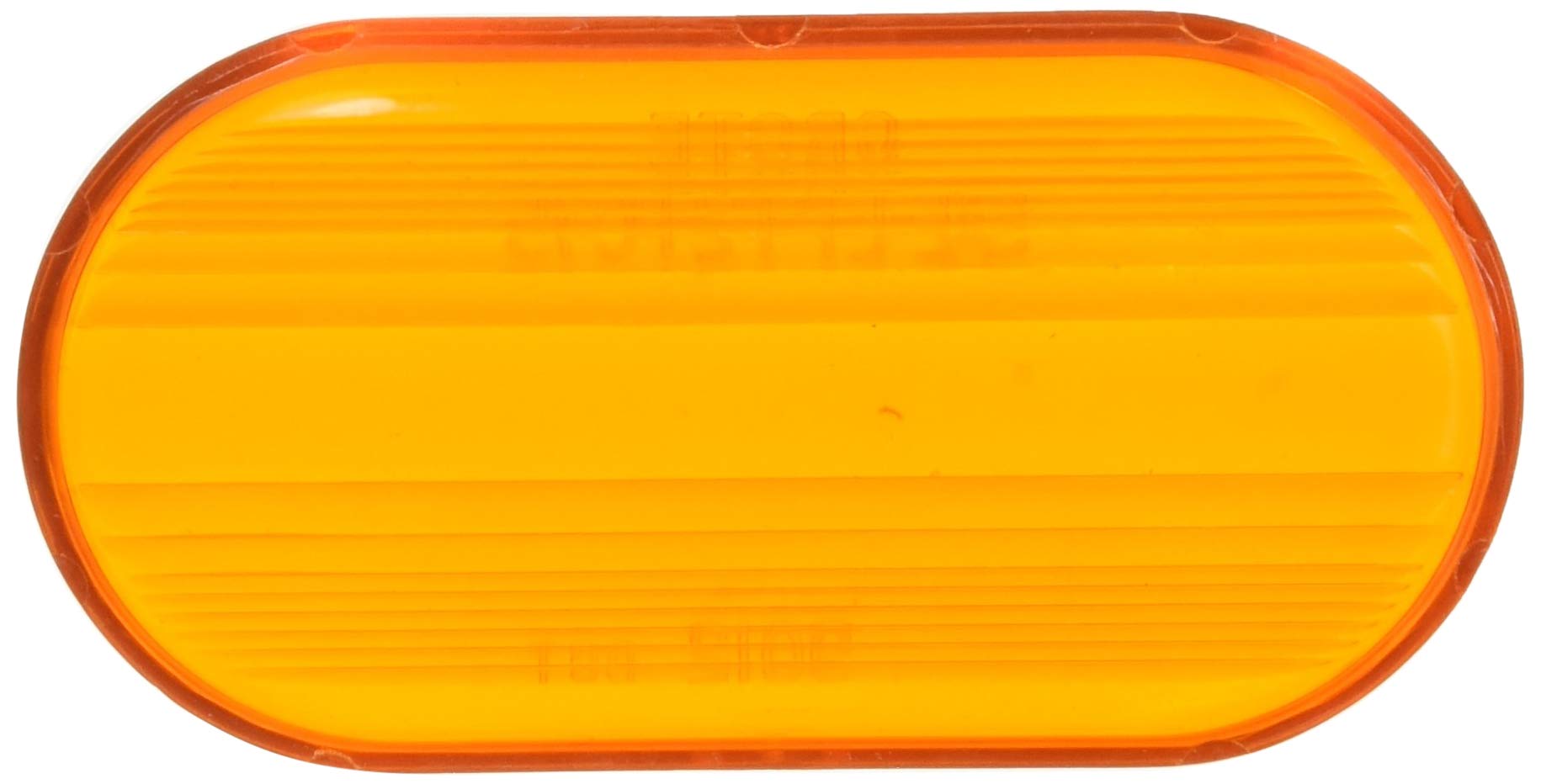 Grote 90123-5 Yellow Clearance Marker Replacement Lenses - Single Bulb Oval Lens (Retail Pack) for Truck & Trailer Safety Lighting - Perfect for Commercial Vehicles, RVs & Heavy Equipment