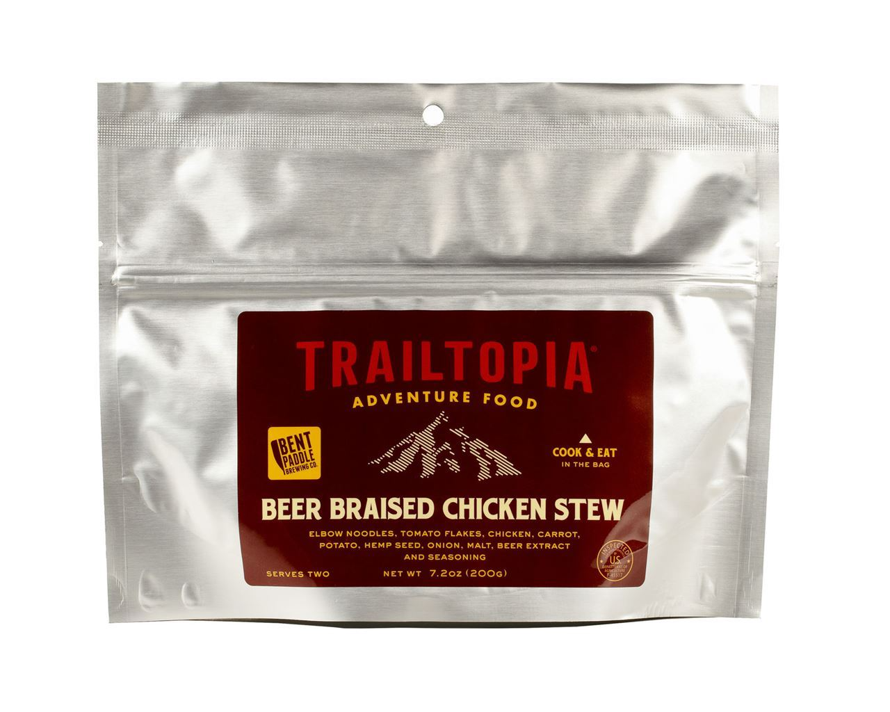 Bent Paddle Beer Braised Chicken Stew - Premium Ready-to-Eat Meal for Camping, Hiking & Outdoor Adventures | Easy Gourmet Dinner for Backpacking & RV Trips