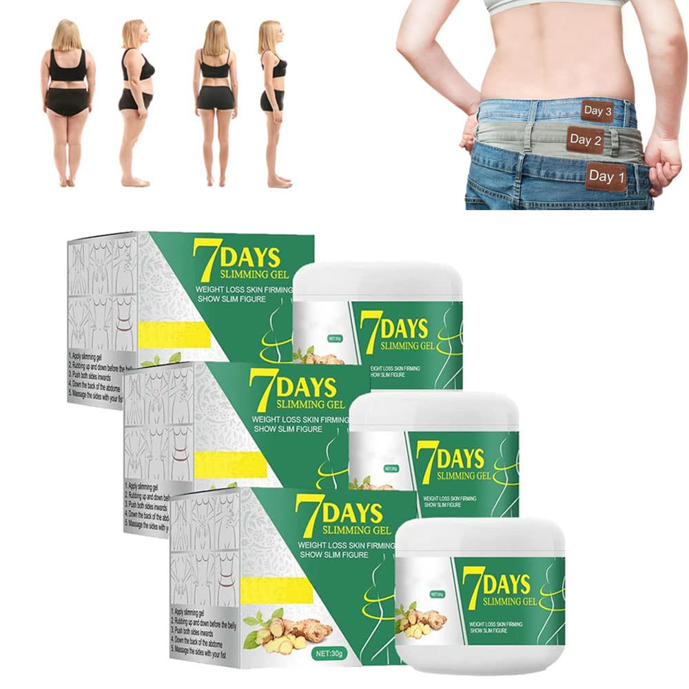 2022 New MIRIDIYI 7-Day Ginger Slimming Cream - Anti Cellulite & Fat Burning Weight Loss Cream for Belly - Natural Ginger Fat Burner (3 Pack) - Perfect for Post-Workout Recovery & Body Contouring