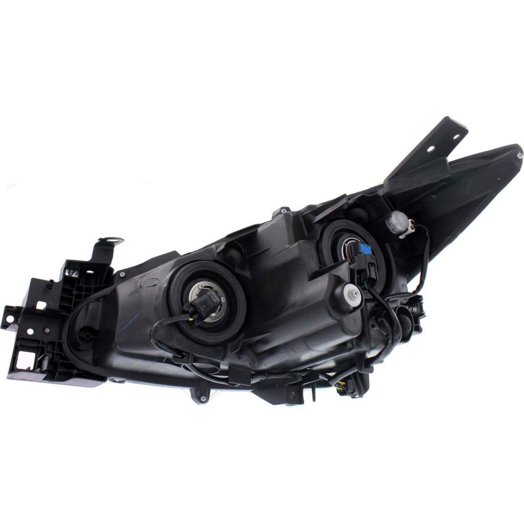 CarLights360: DOT Certified Headlight Assembly for 2014-2016 Mazda 3 (Driver & Passenger Side) - Includes Bulbs - Replaces MA2502144 & MA2503144 - Perfect for Night Driving and Foggy Conditions