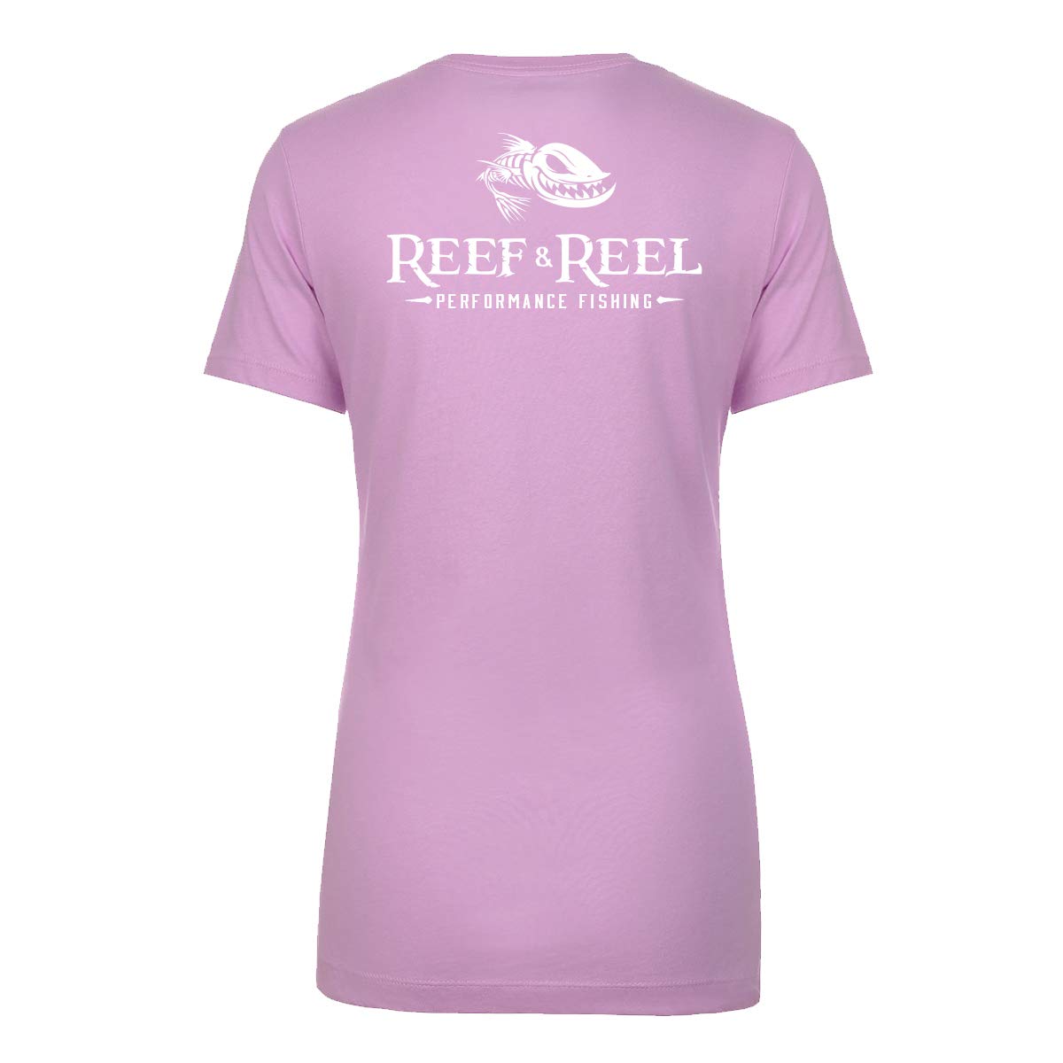 Reef & Reel Women's Tri-Blend Pocket Tee with Floating Fish Design - Comfortable Casual Shirt for Beach, Fishing, and Outdoor Activities