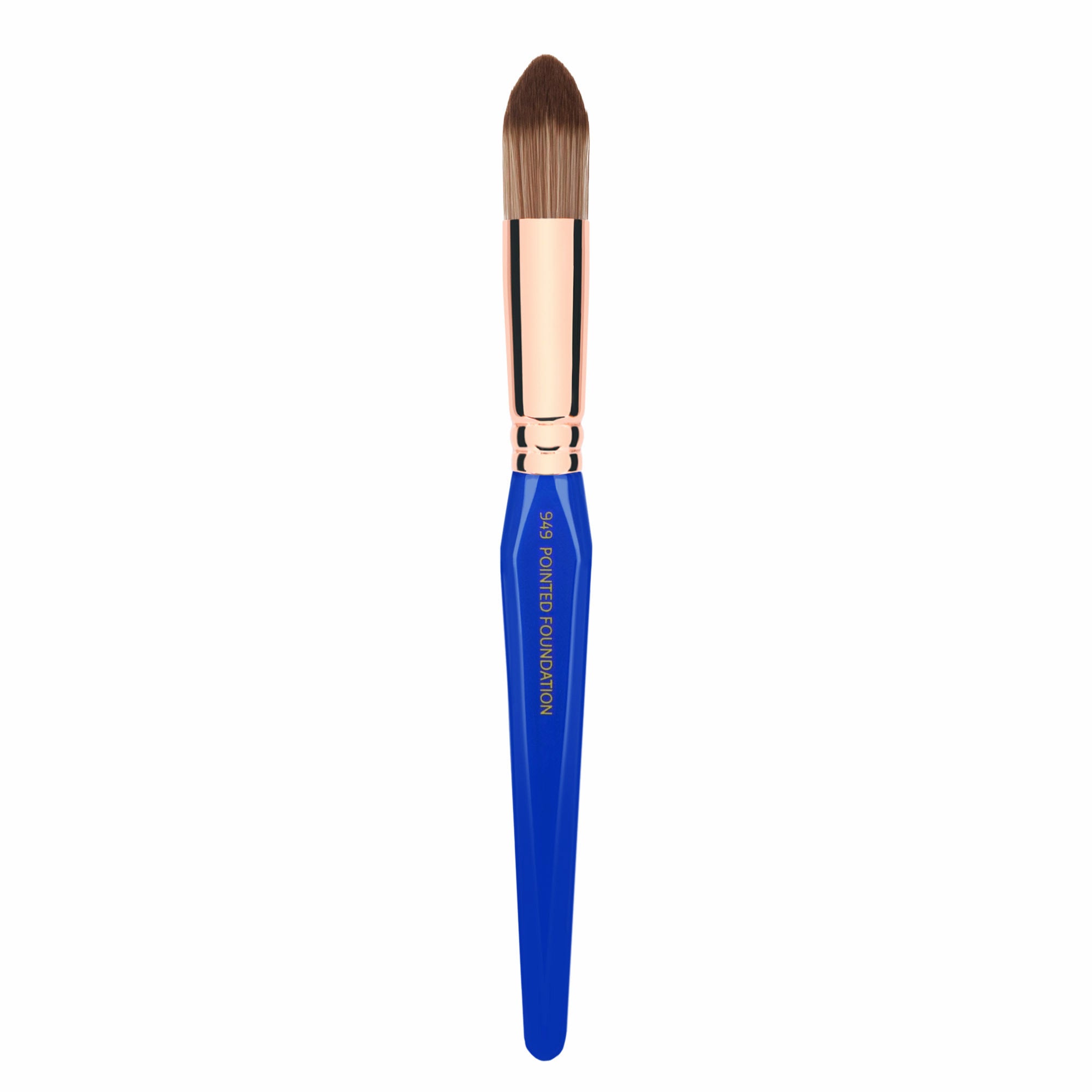 Golden Triangle 949 Pointed Foundation Brush - Professional Makeup Brush for Flawless Liquid & Powder Foundation Application - Perfect for Daily Makeup, Bridal Looks & Photo Shoots